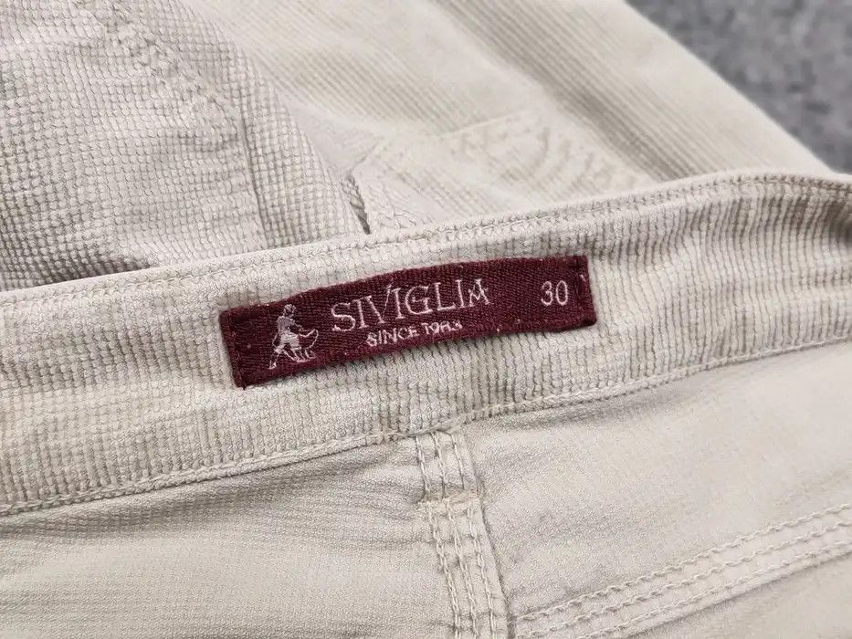 Siviglia Siviglia Casual Trousers Micro Corduroy Beige Mens Pants Size US 30 / EU 46 - 9 Thumbnail