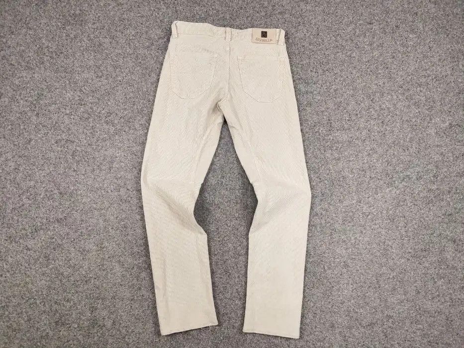 Siviglia Siviglia Casual Trousers Micro Corduroy Beige Mens Pants Size US 30 / EU 46 - 6 Thumbnail