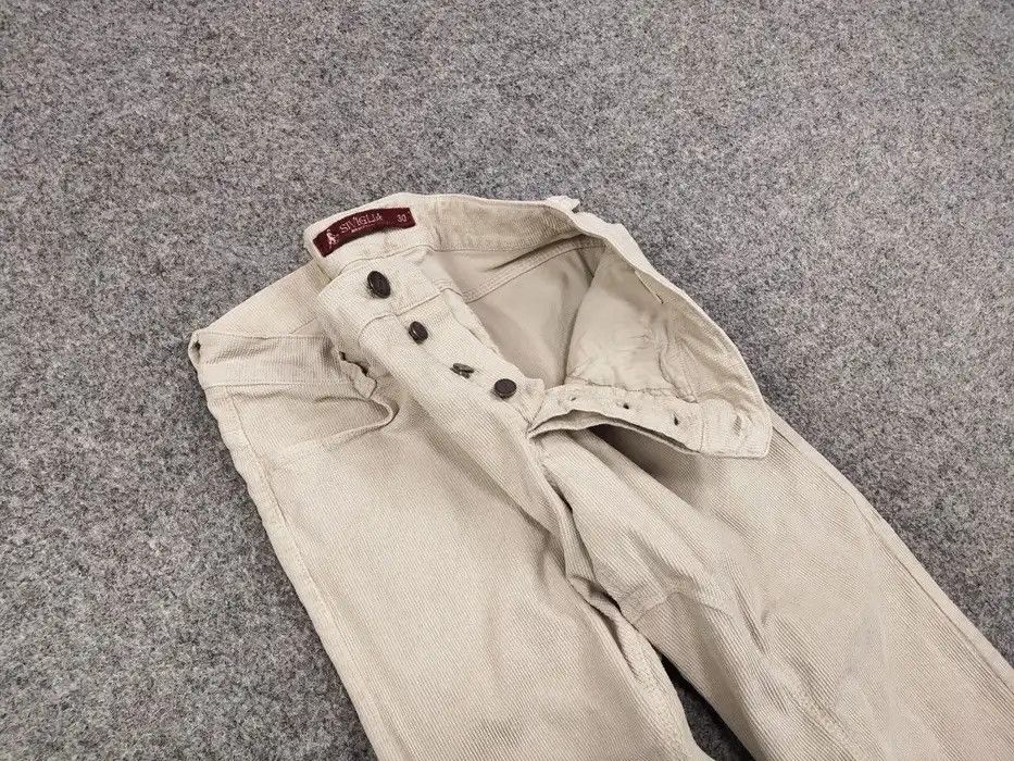 Siviglia Siviglia Casual Trousers Micro Corduroy Beige Mens Pants Size US 30 / EU 46 - 8 Thumbnail