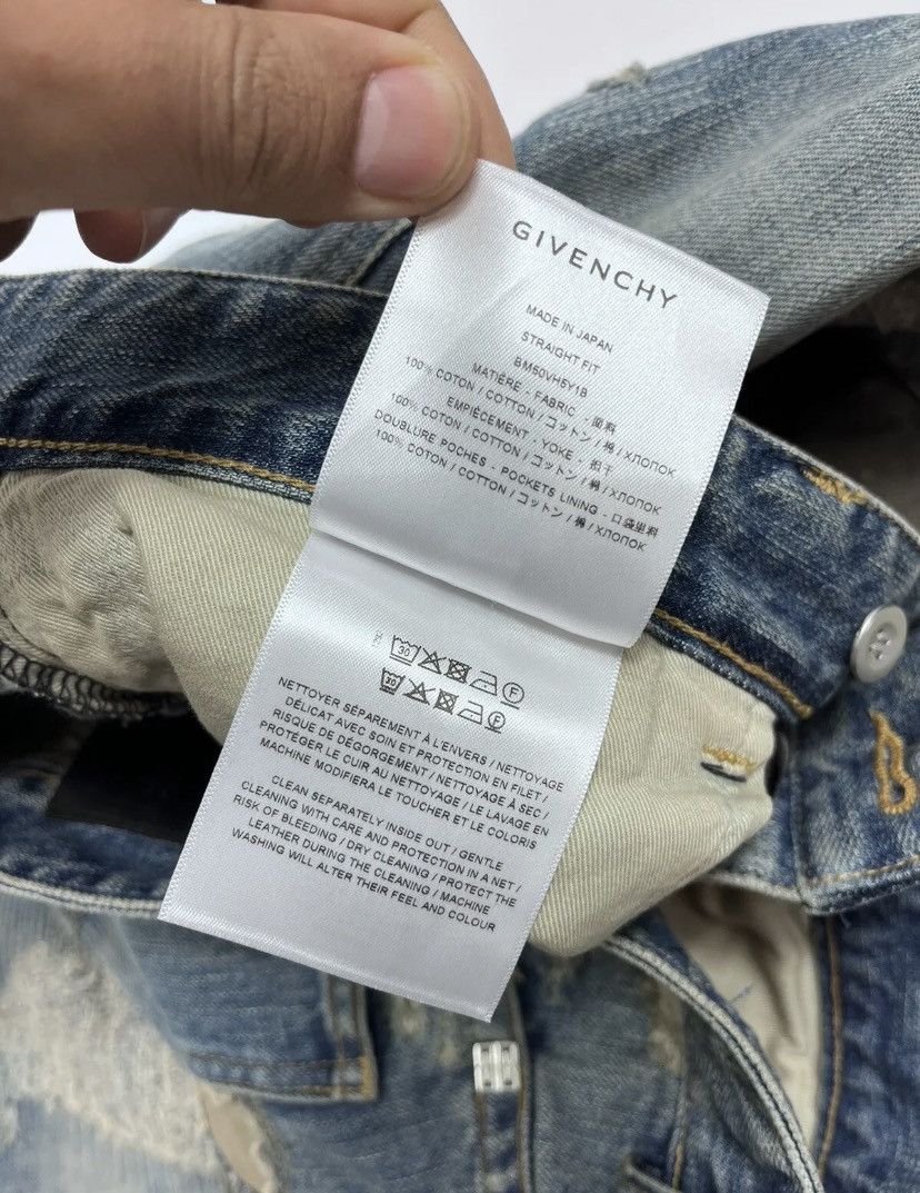 Givenchy GIVENCHY BY ALYX JAPANESE DISTRESSED STRAIGHT-LEG JEANS Size US 35 - 13 Thumbnail