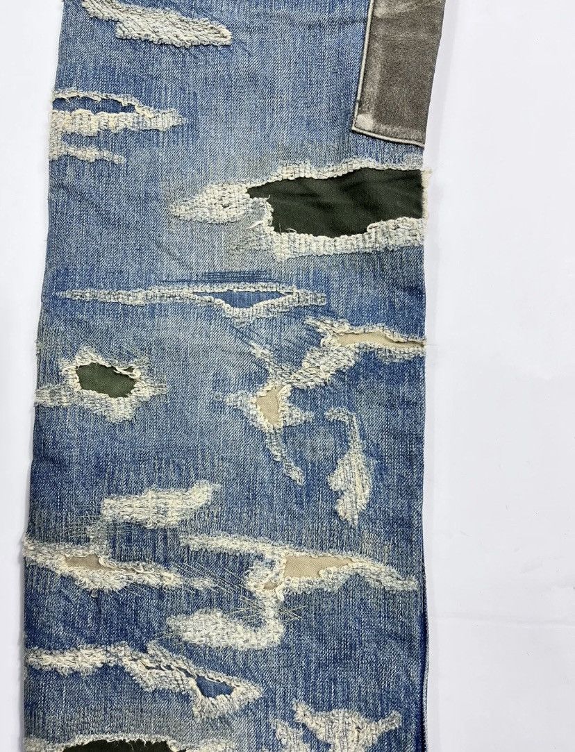 Givenchy GIVENCHY BY ALYX JAPANESE DISTRESSED STRAIGHT-LEG JEANS Size US 35 - 9 Thumbnail
