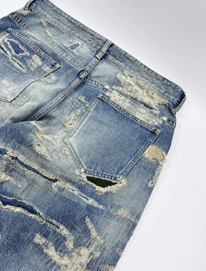 Givenchy GIVENCHY BY ALYX JAPANESE DISTRESSED STRAIGHT-LEG JEANS Size US 35 - 7 Thumbnail