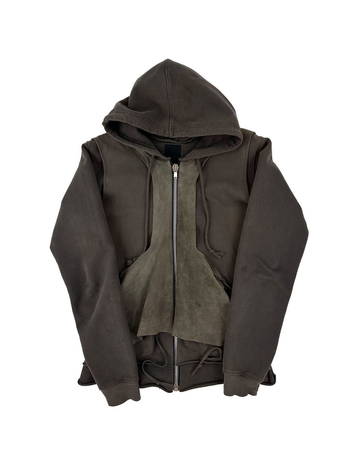 Rick Owens RICK OWENS SLAB FW01 MULTILAYERED HOODIE | Grailed