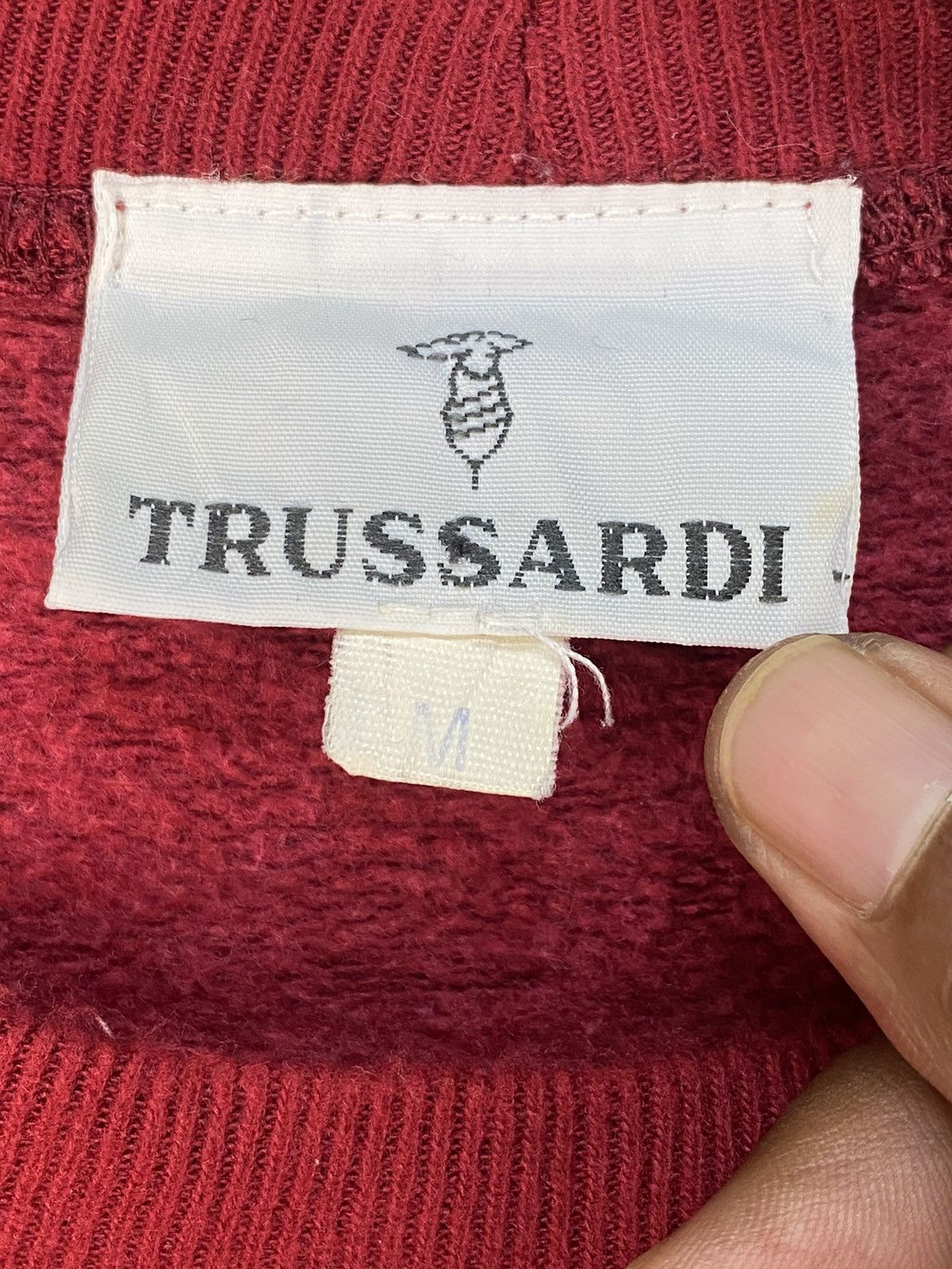 Trussardi Trussardi Big Logo Sweatshirt Size US M / EU 48-50 / 2 - 6 Thumbnail