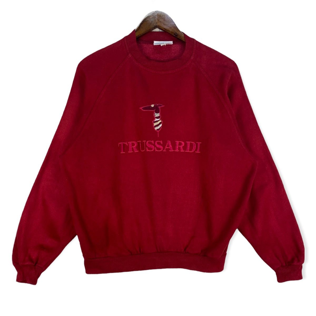 Trussardi Trussardi Big Logo Sweatshirt Size US M / EU 48-50 / 2 - 1 Thumbnail
