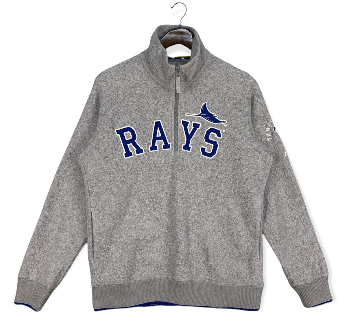 image of Mlb x Vintage Tampa Bay Rays Fleece in Grey, Men's (Size Large)