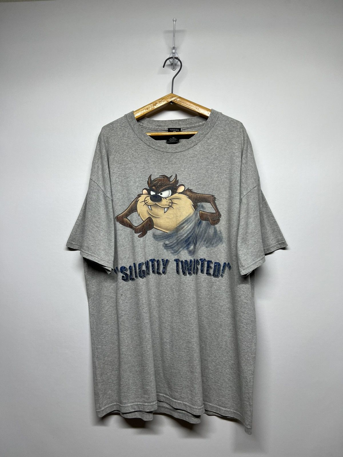 Vintage Vintage Y2k 1997 Looney Tunes Taz Slightly Twisted T-Shirt Size US XL / EU 56 / 4 - 3 Thumbnail