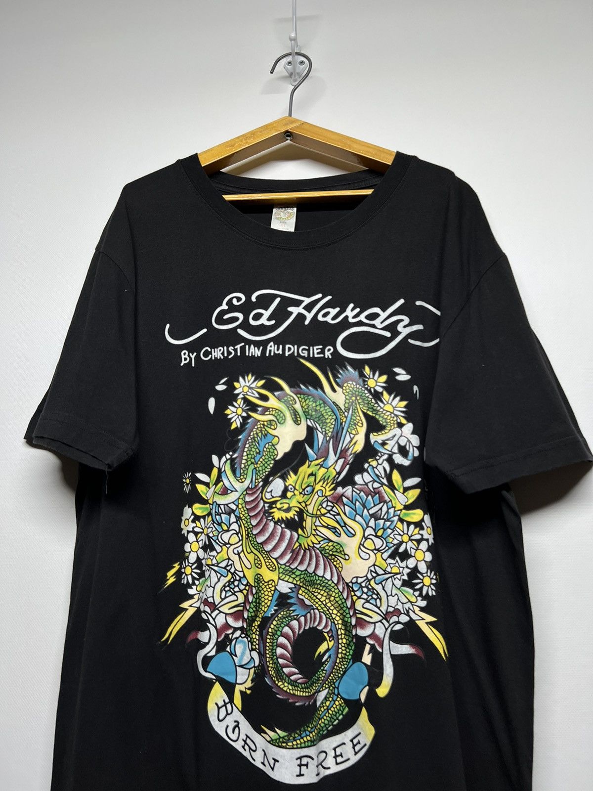 Christian Audigier × Ed Hardy × Vintage Vintage Y2k Ed Hardy Dragon 🐉 Rare Logo T-Shirt 00’s Size US M / EU 48-50 / 2 - 1 Thumbnail
