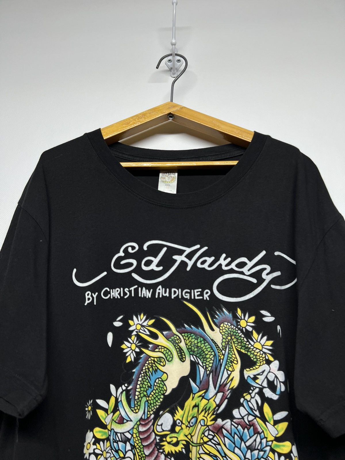 Christian Audigier × Ed Hardy × Vintage Vintage Y2k Ed Hardy Dragon 🐉 Rare Logo T-Shirt 00’s Size US M / EU 48-50 / 2 - 3 Thumbnail