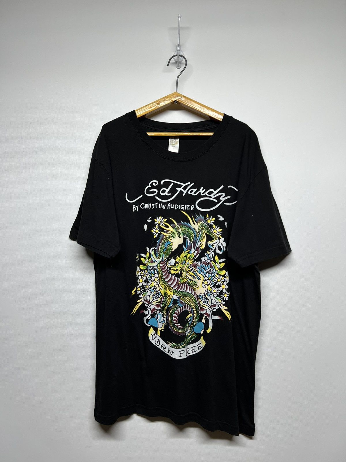Christian Audigier × Ed Hardy × Vintage Vintage Y2k Ed Hardy Dragon 🐉 Rare Logo T-Shirt 00’s Size US M / EU 48-50 / 2 - 2 Thumbnail