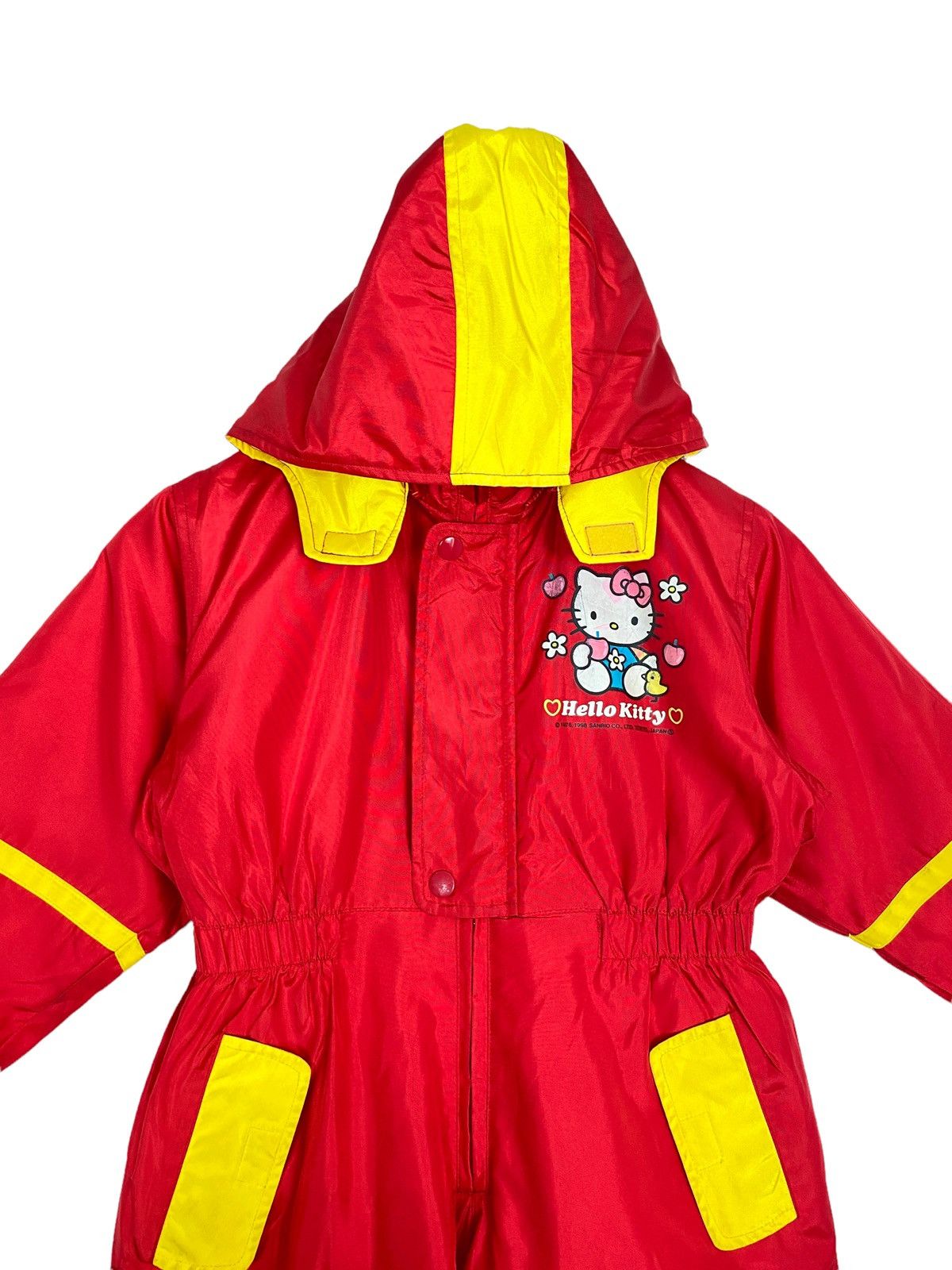Japanese Brand Rare‼️ Vintage Hello Kitty Ski Coverall Big Logo (For Kids) Size US 26 / EU 42 - 4 Thumbnail