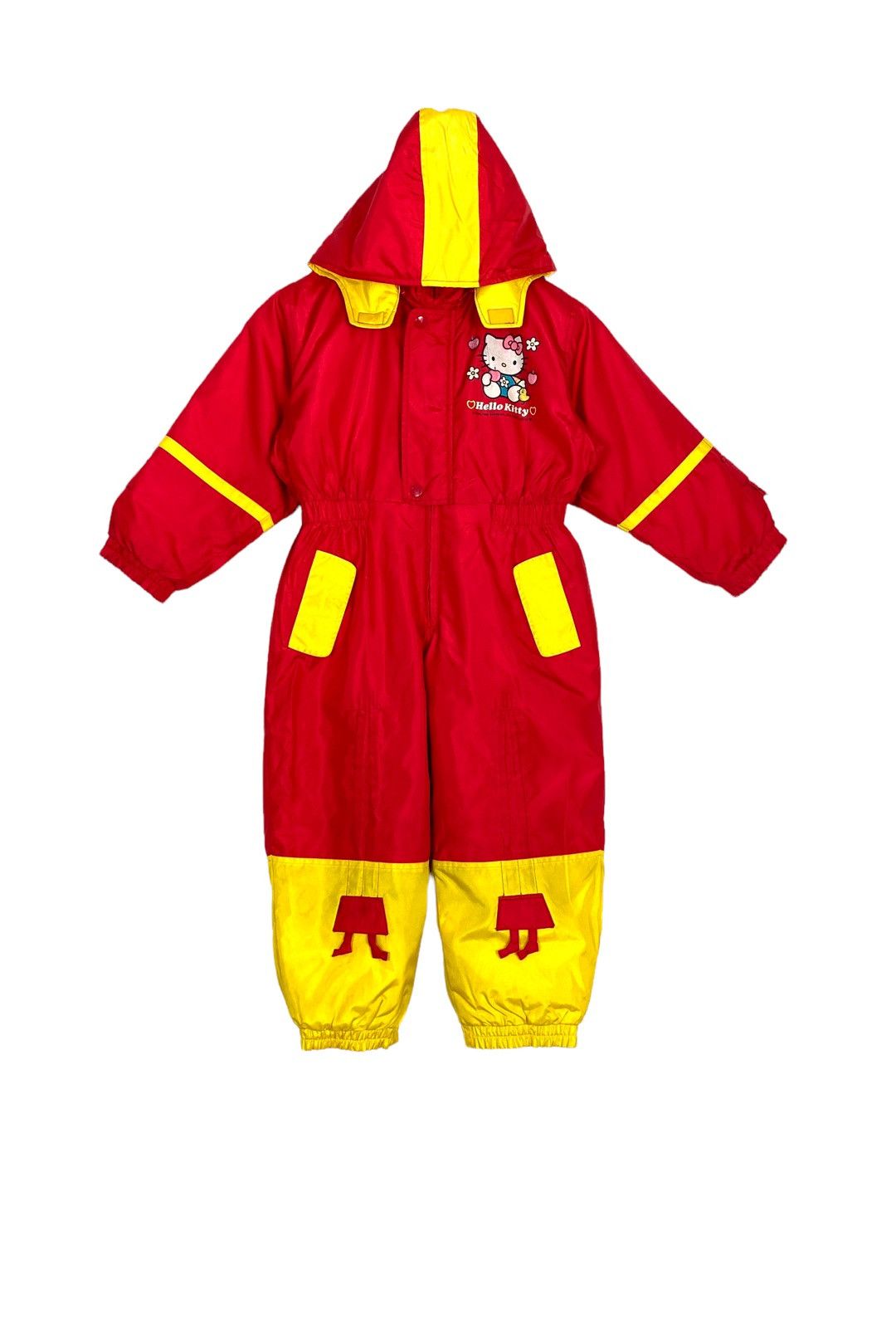 Japanese Brand Rare‼️ Vintage Hello Kitty Ski Coverall Big Logo (For Kids) Size US 26 / EU 42 - 3 Thumbnail