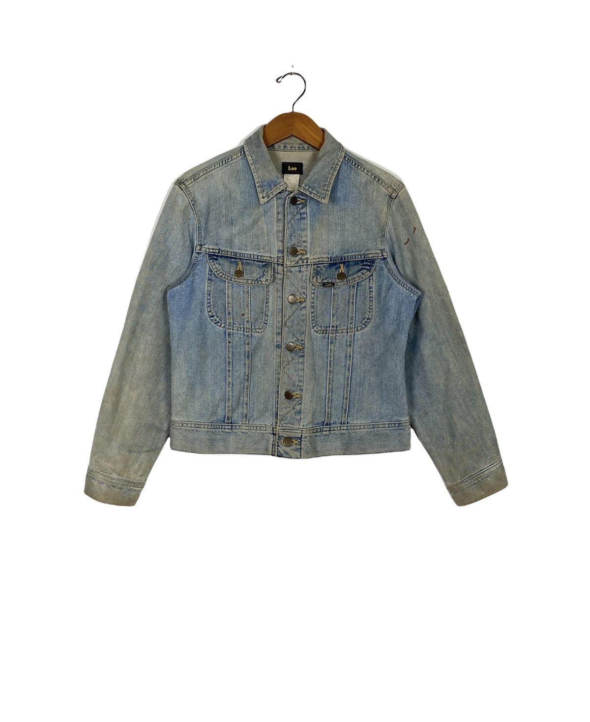 Lee Rare‼️ Vintage Lee Sanforized Left Hand Denim Jacket Medium Size US M / EU 48-50 / 2 - 1 Thumbnail