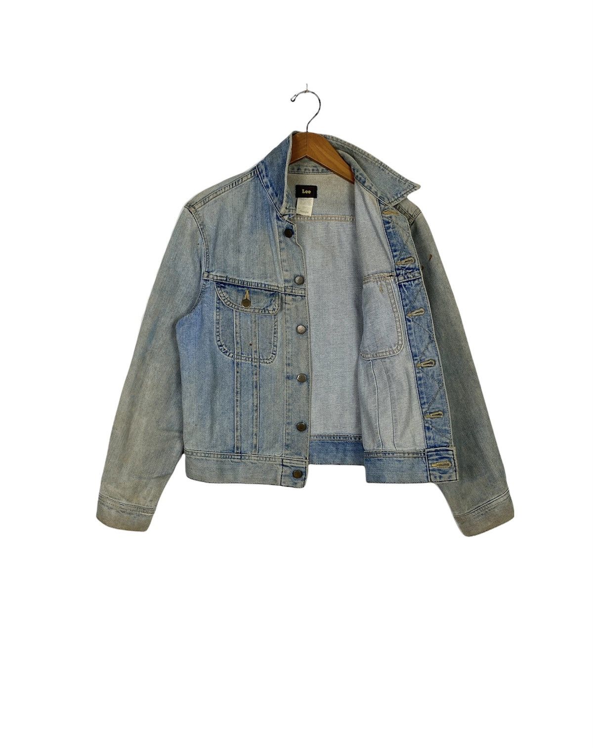 Lee Rare‼️ Vintage Lee Sanforized Left Hand Denim Jacket Medium Size US M / EU 48-50 / 2 - 2 Thumbnail