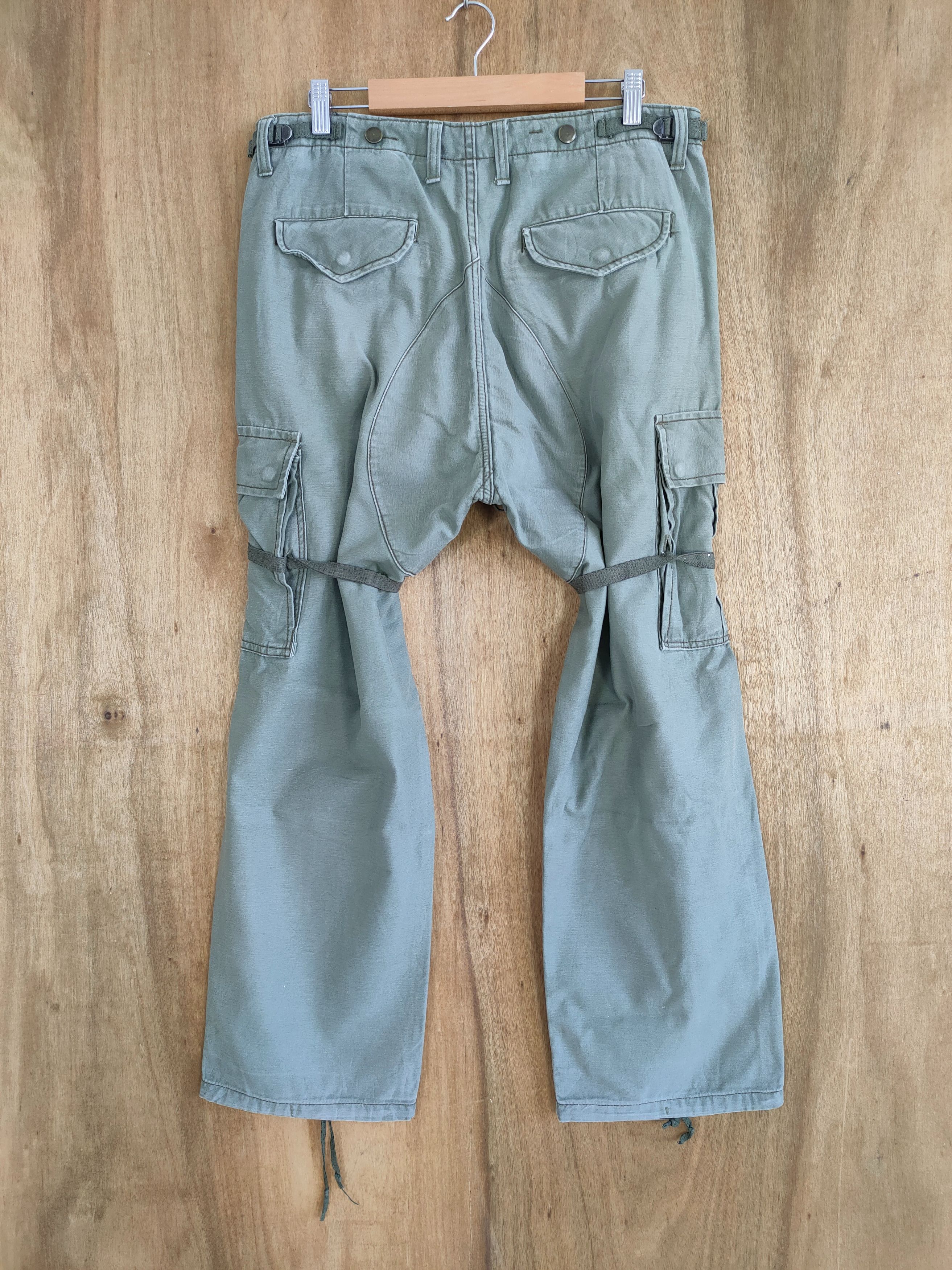 Vintage VINTAGE MILITARY BONDAGE FADED CARGO PANTS Size US 34 / EU 50 - 2 Thumbnail