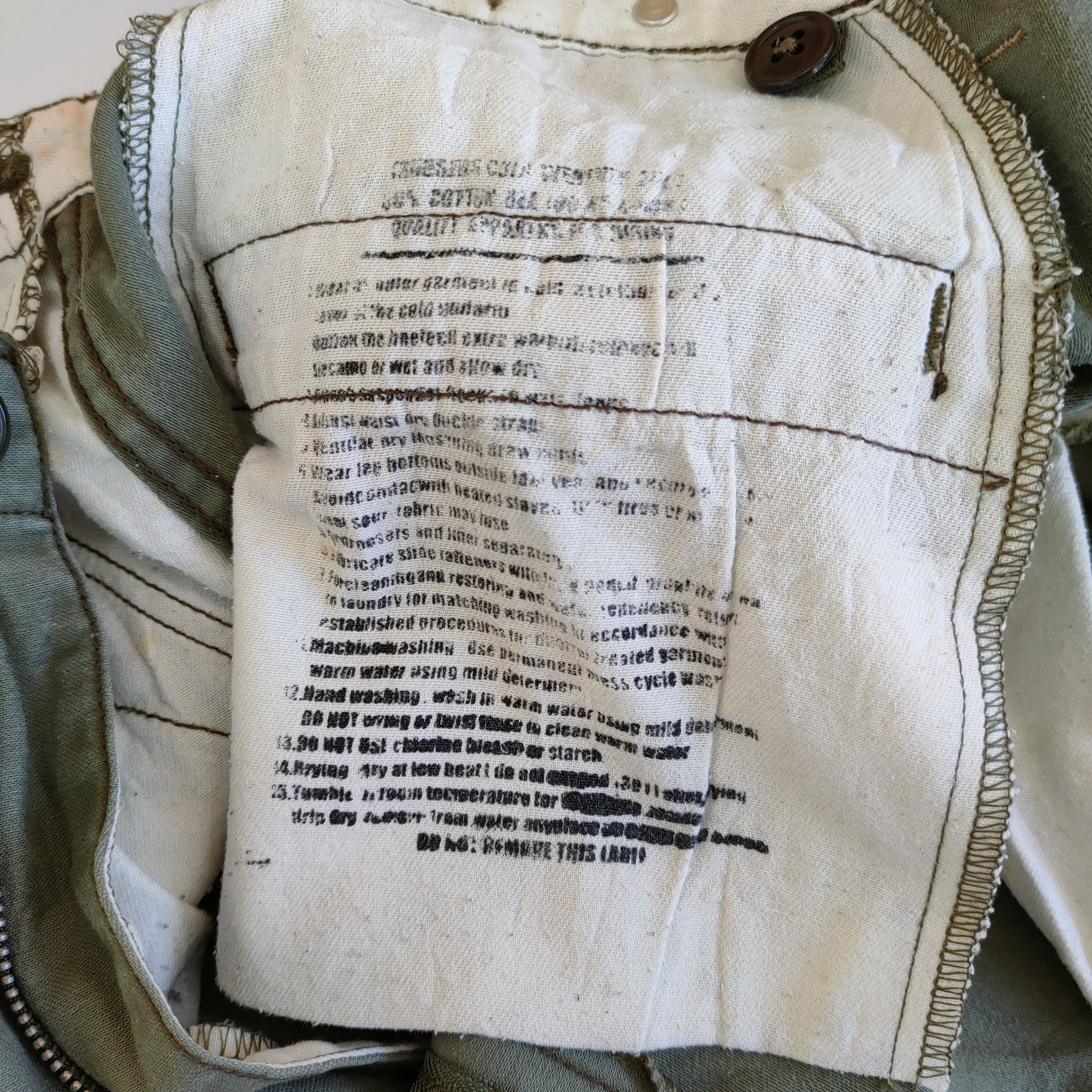 Vintage VINTAGE MILITARY BONDAGE FADED CARGO PANTS Size US 34 / EU 50 - 15 Thumbnail