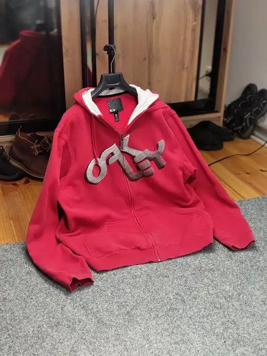 Oakley Vintage 90's Oakley Japan Embroidered logo Cotton Zip Hoodie Size US XL / EU 56 / 4 - 10 Thumbnail