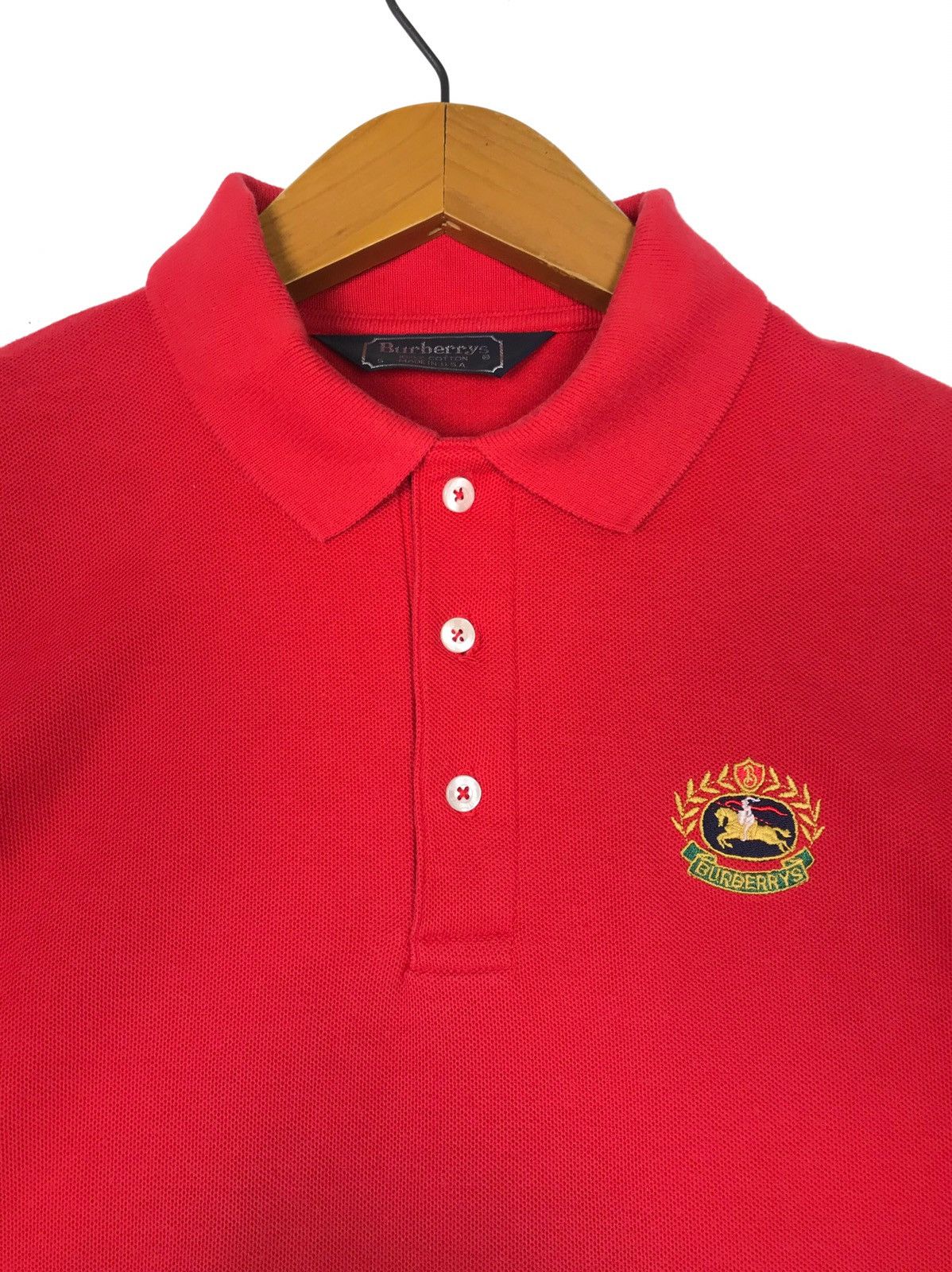 Burberry Rare‼️Vintage Burberry’s Polos Embroided Logo Made in Usa Size US S / EU 44-46 / 1 - 2 Thumbnail