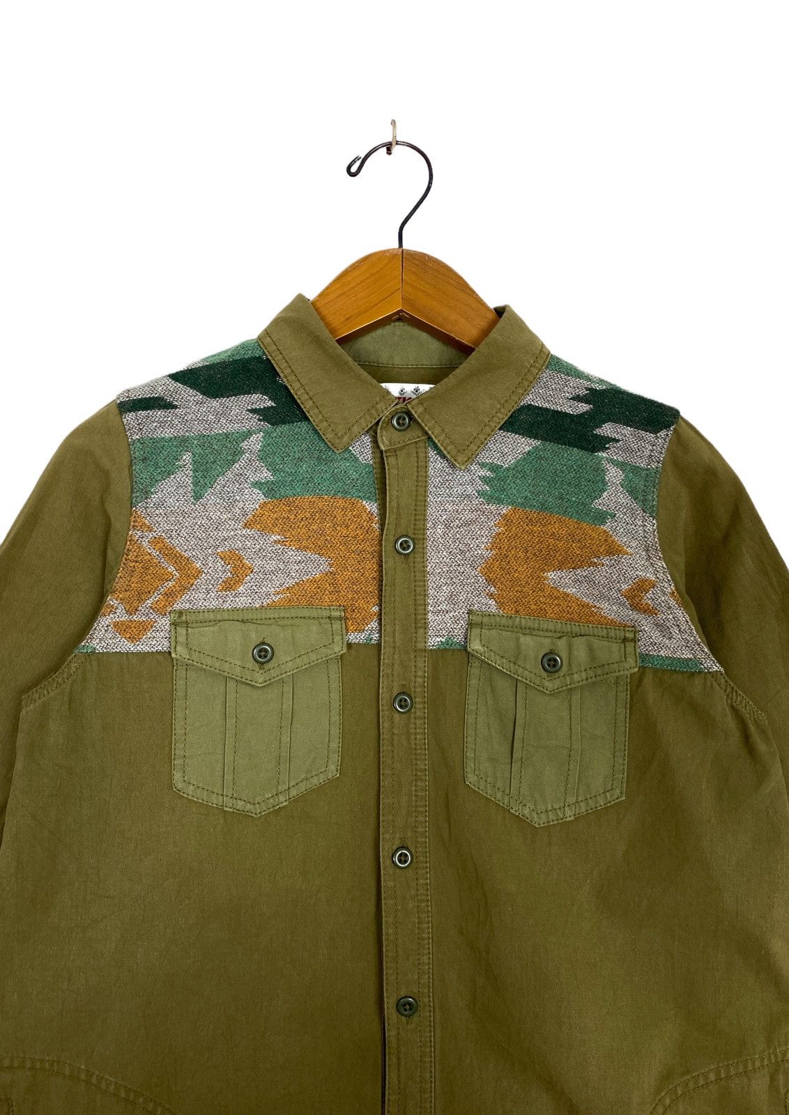 Japanese Brand Rare‼️ Titicaca Long Shirt Button Up Navajo Design Size US M / EU 48-50 / 2 - 3 Thumbnail