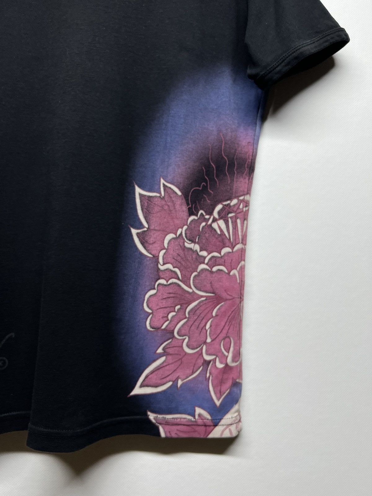 Ed Hardy × Vintage Vintage Y2k Skull ☠️ Ed Hardy Rare All Over Print T-Shirt 90s Size S / US 4 / IT 40 - 8 Thumbnail