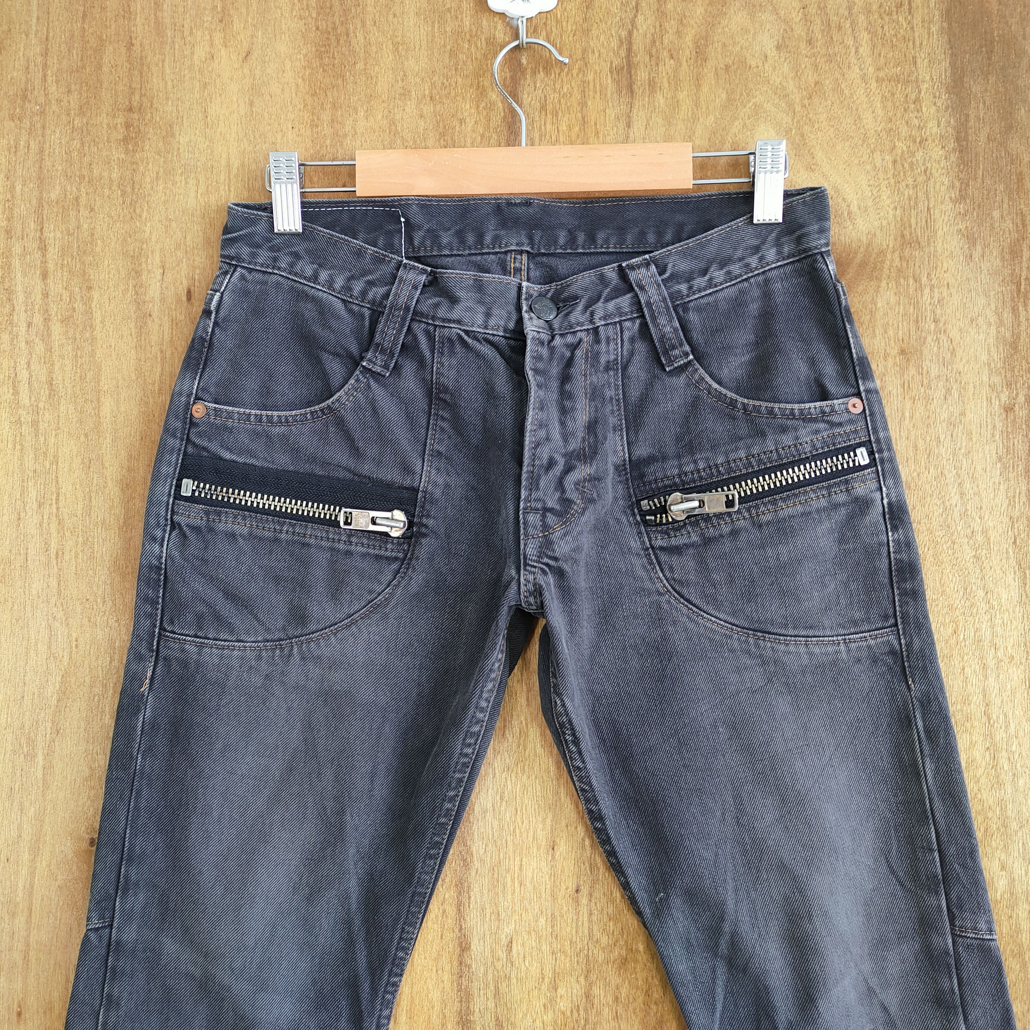 Japanese Brand × Vintage SWEET BLOOD BLACK DENIM ZIPPER PANTS Size US 28 / EU 44 - 2 Thumbnail