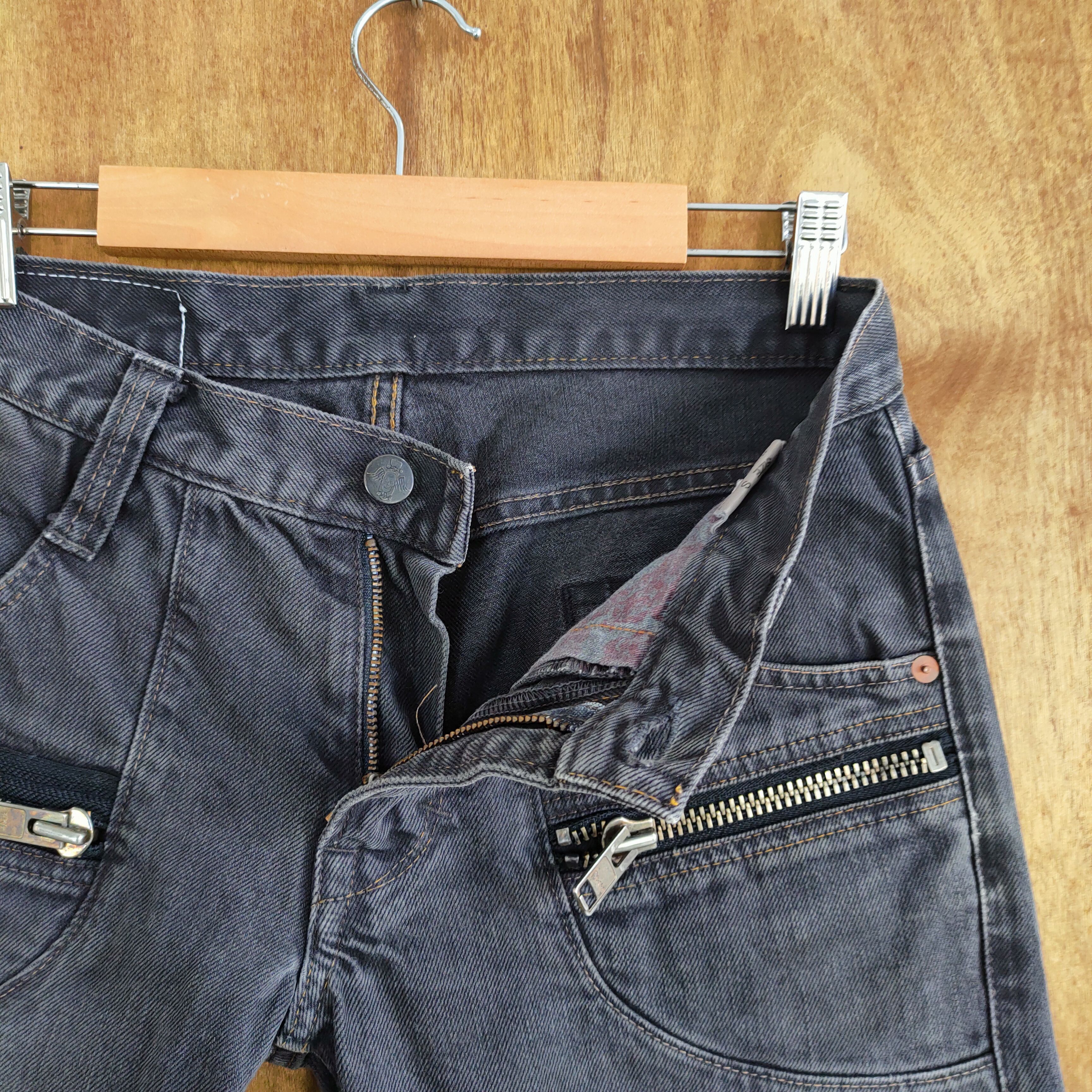 Japanese Brand × Vintage SWEET BLOOD BLACK DENIM ZIPPER PANTS Size US 28 / EU 44 - 12 Thumbnail