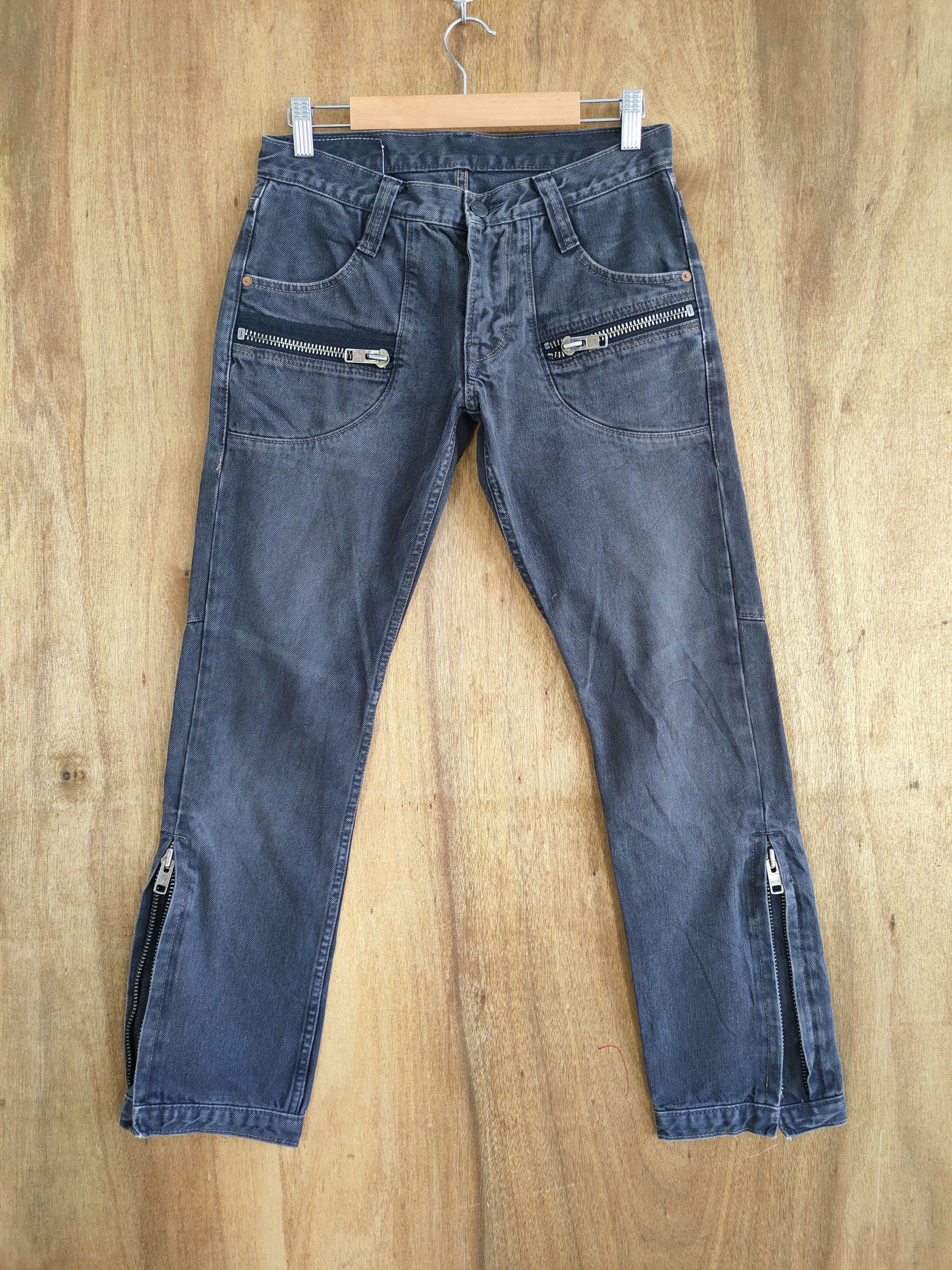 Japanese Brand × Vintage SWEET BLOOD BLACK DENIM ZIPPER PANTS Size US 28 / EU 44 - 1 Thumbnail