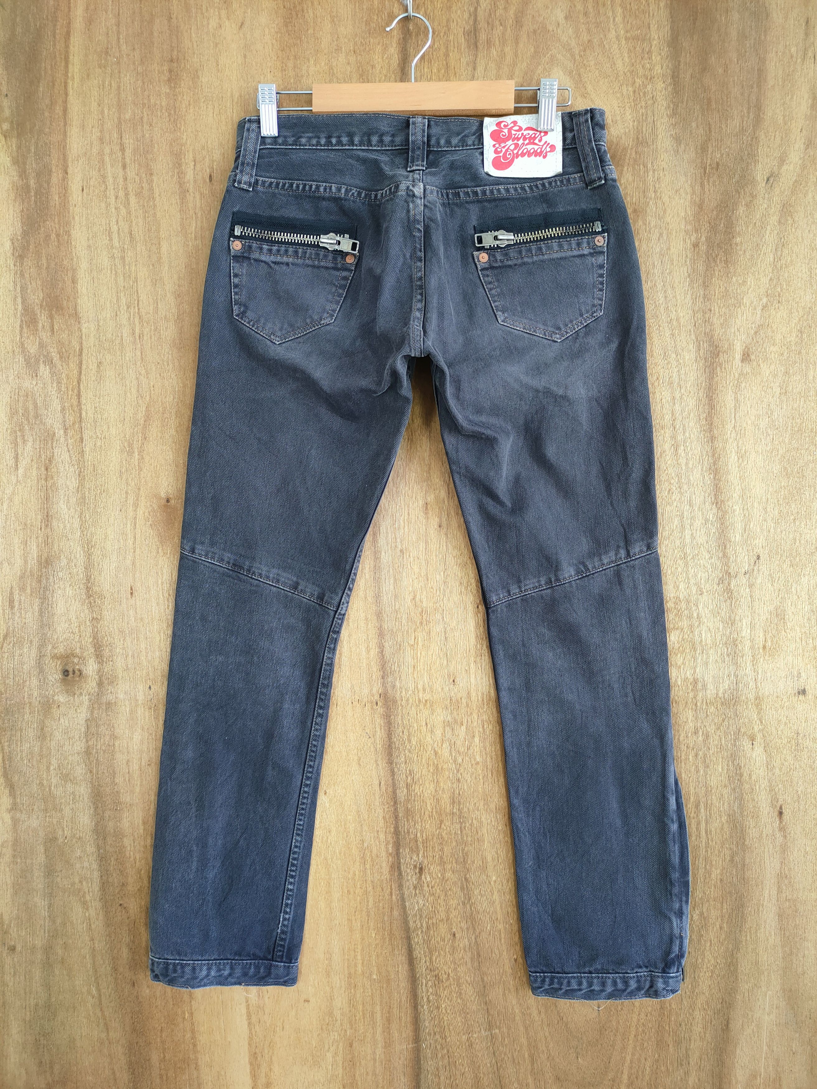Japanese Brand × Vintage SWEET BLOOD BLACK DENIM ZIPPER PANTS Size US 28 / EU 44 - 8 Thumbnail
