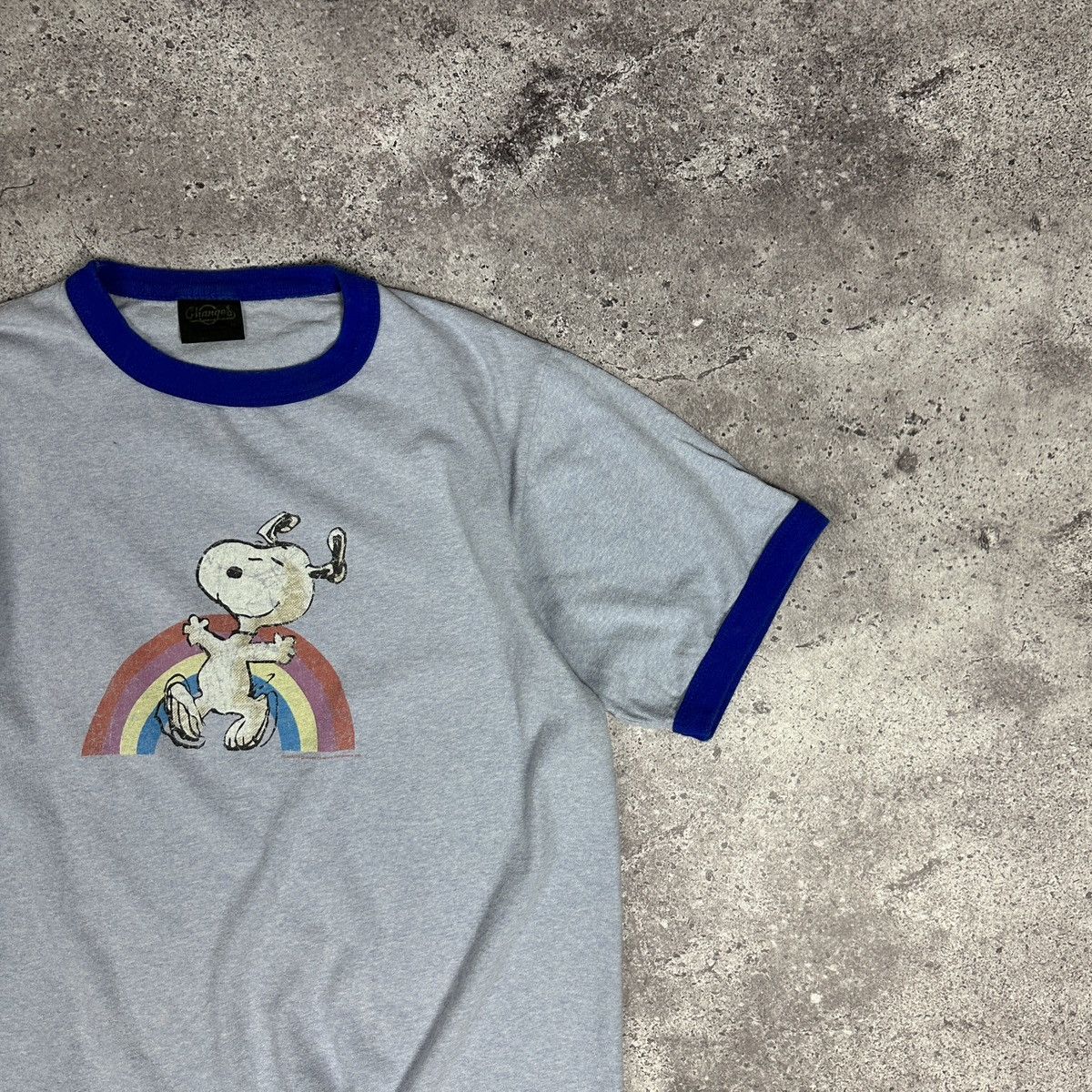 Vintage Vintage 80s 90s Peanuts Rainbow Happiness tee Changes Movie Size US M / EU 48-50 / 2 - 2 Thumbnail