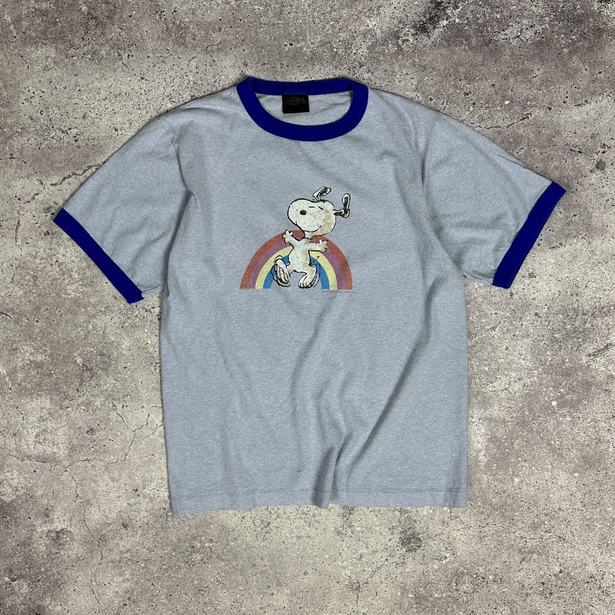 Vintage Vintage 80s 90s Peanuts Rainbow Happiness tee Changes Movie Size US M / EU 48-50 / 2 - 1 Thumbnail