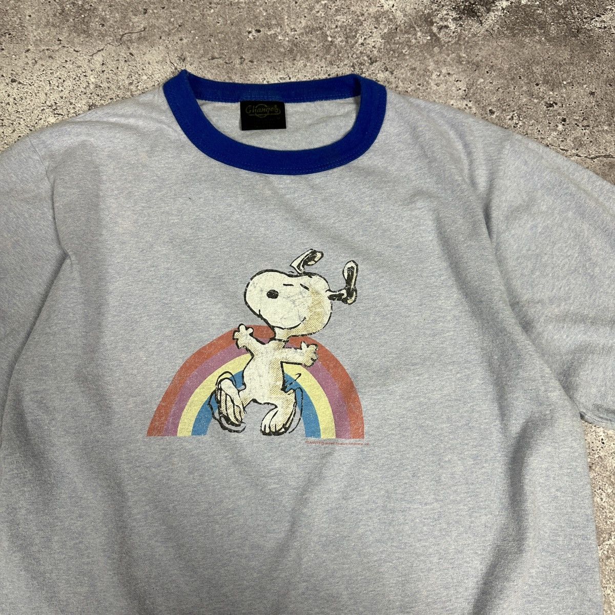 Vintage Vintage 80s 90s Peanuts Rainbow Happiness tee Changes Movie Size US M / EU 48-50 / 2 - 4 Thumbnail
