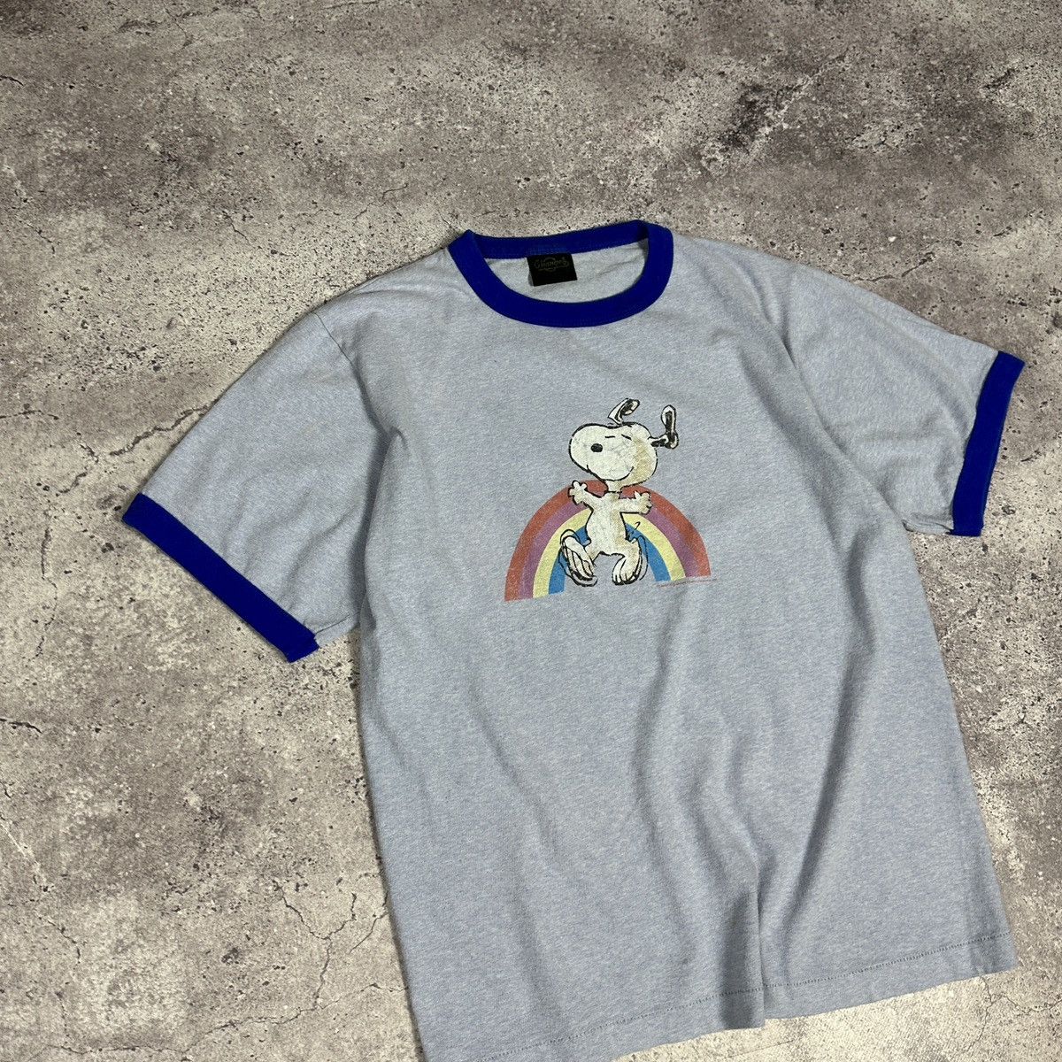 Vintage Vintage 80s 90s Peanuts Rainbow Happiness tee Changes Movie Size US M / EU 48-50 / 2 - 3 Thumbnail