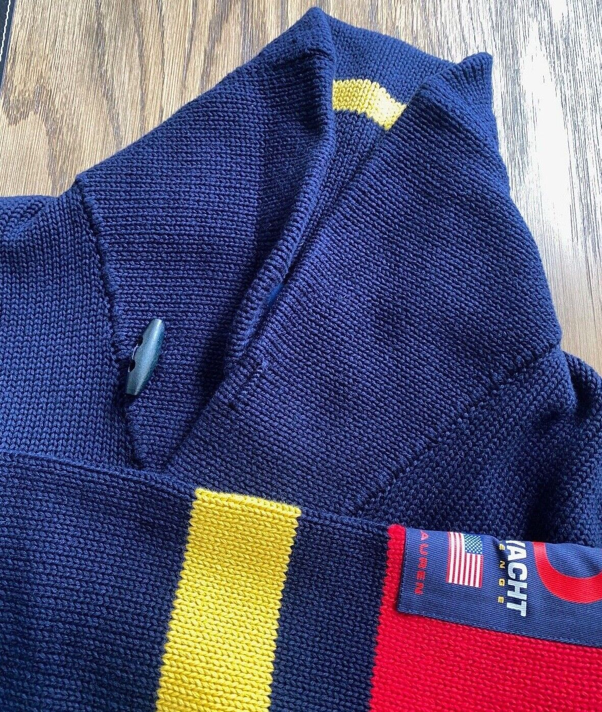 Polo Ralph Lauren Polo Ralph Lauren 12M Yacht Shawl Sweater Large Size US L / EU 52-54 / 3 - 9 Thumbnail