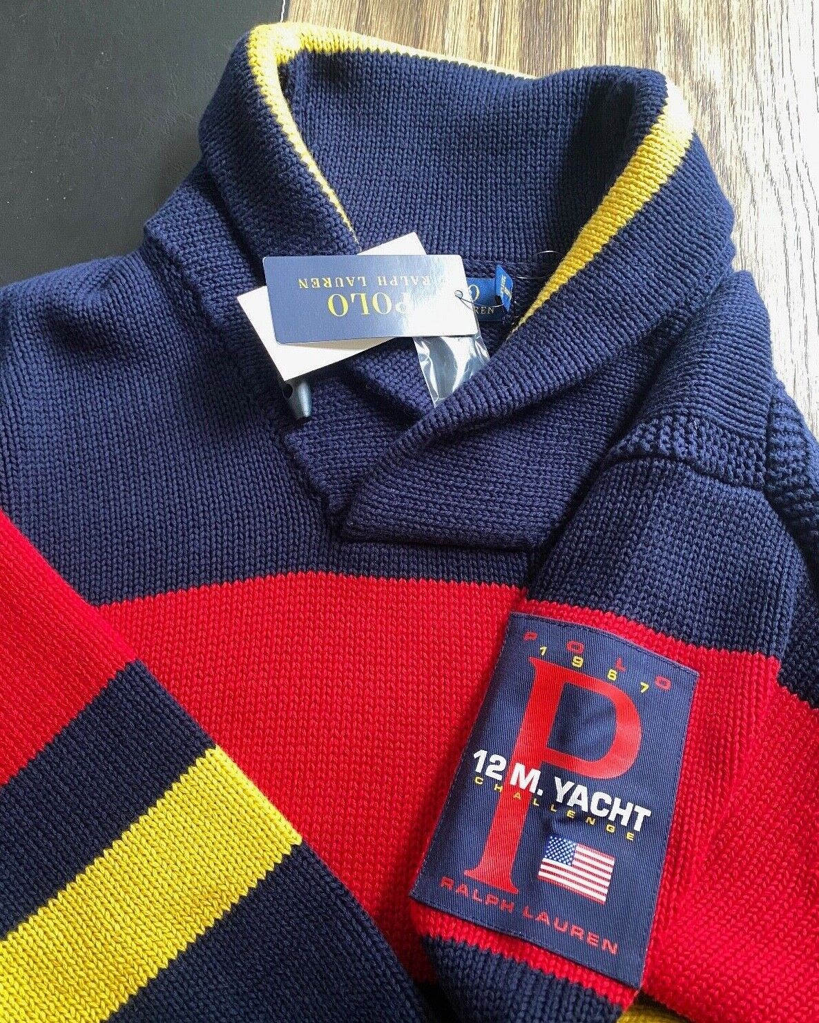 Polo Ralph Lauren Polo Ralph Lauren 12M Yacht Shawl Sweater Large Size US L / EU 52-54 / 3 - 2 Thumbnail
