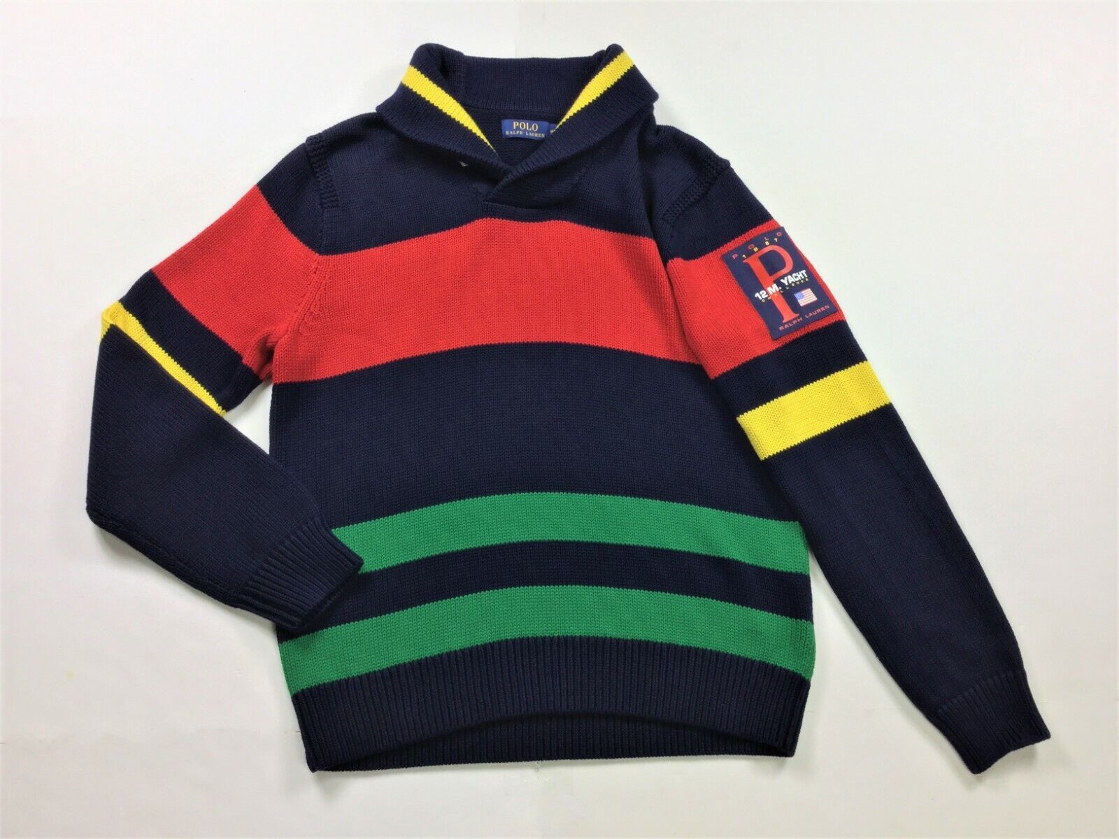 Polo Ralph Lauren Polo Ralph Lauren 12M Yacht Shawl Sweater Large Size US L / EU 52-54 / 3 - 8 Thumbnail