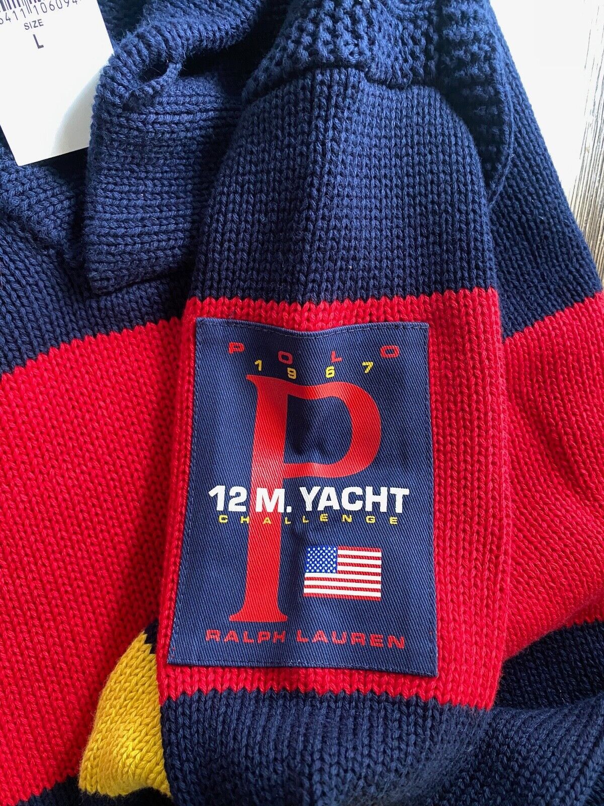 Polo Ralph Lauren Polo Ralph Lauren 12M Yacht Shawl Sweater Large Size US L / EU 52-54 / 3 - 12 Thumbnail