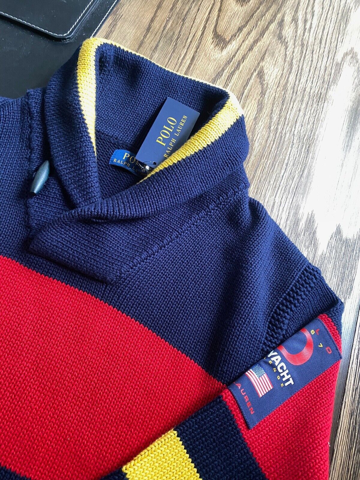 Polo Ralph Lauren Polo Ralph Lauren 12M Yacht Shawl Sweater Large Size US L / EU 52-54 / 3 - 5 Thumbnail
