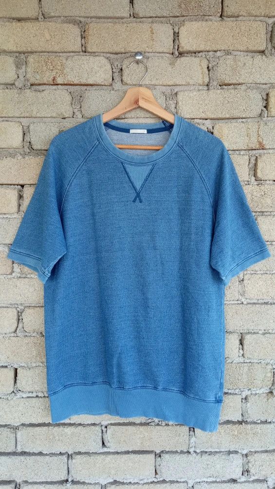 Vintage 🔥🔥Vtg Style Japanese Brand GU Indigo Dye Sweatshirt Size US M / EU 48-50 / 2 - 4 Thumbnail
