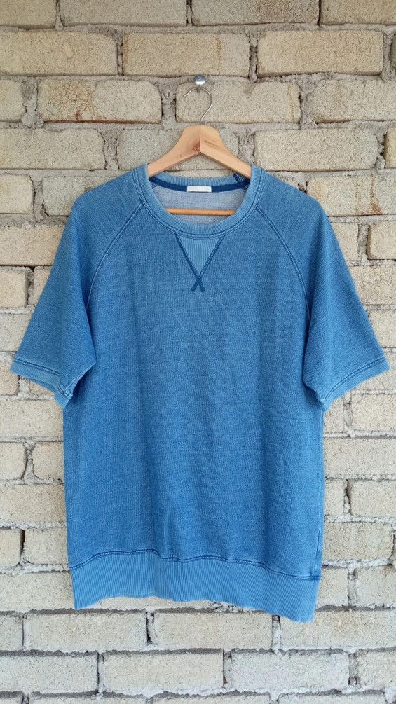 Indigo × Japanese Brand × Vintage 🔥🔥Vtg Style Japanese Brand GU Indigo Dye Sweatshirt Size US M / EU 48-50 / 2 - 4 Thumbnail