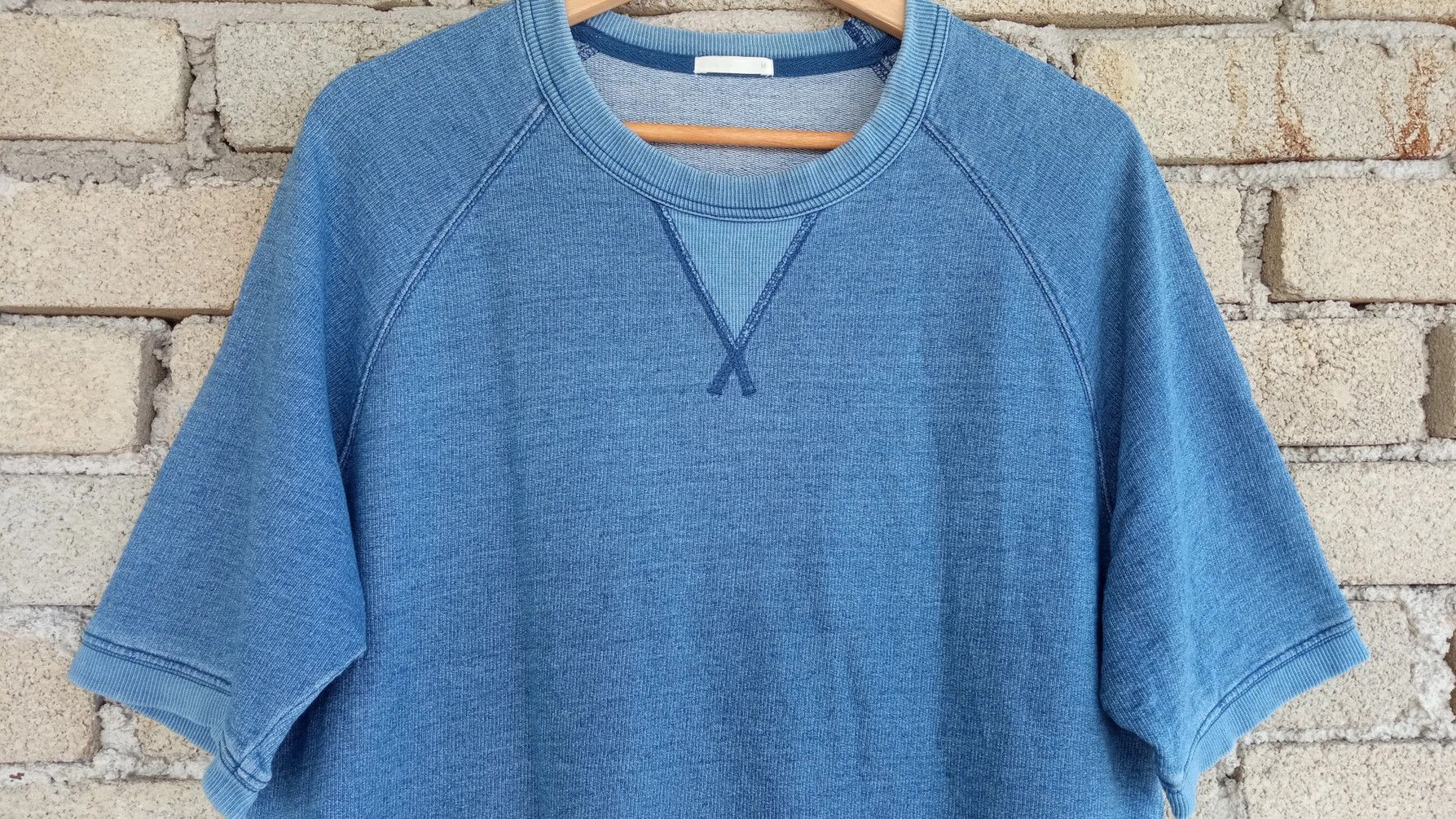 Vintage 🔥🔥Vtg Style Japanese Brand GU Indigo Dye Sweatshirt Size US M / EU 48-50 / 2 - 7 Thumbnail