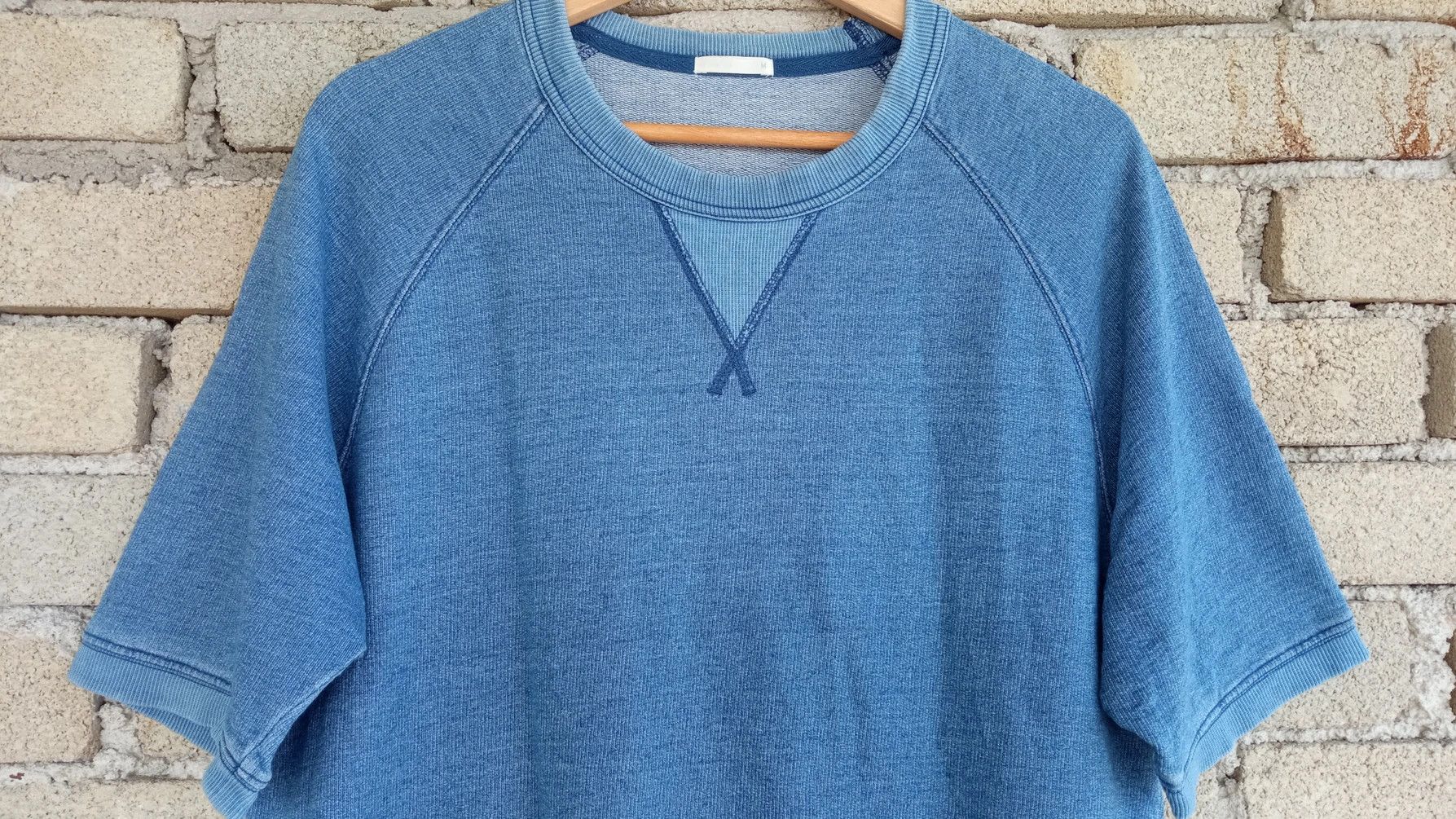 Indigo × Japanese Brand × Vintage 🔥🔥Vtg Style Japanese Brand GU Indigo Dye Sweatshirt Size US M / EU 48-50 / 2 - 7 Thumbnail