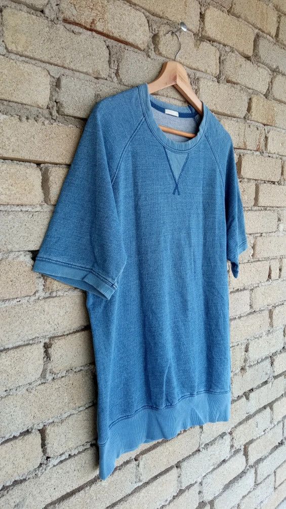 Vintage 🔥🔥Vtg Style Japanese Brand GU Indigo Dye Sweatshirt Size US M / EU 48-50 / 2 - 5 Thumbnail