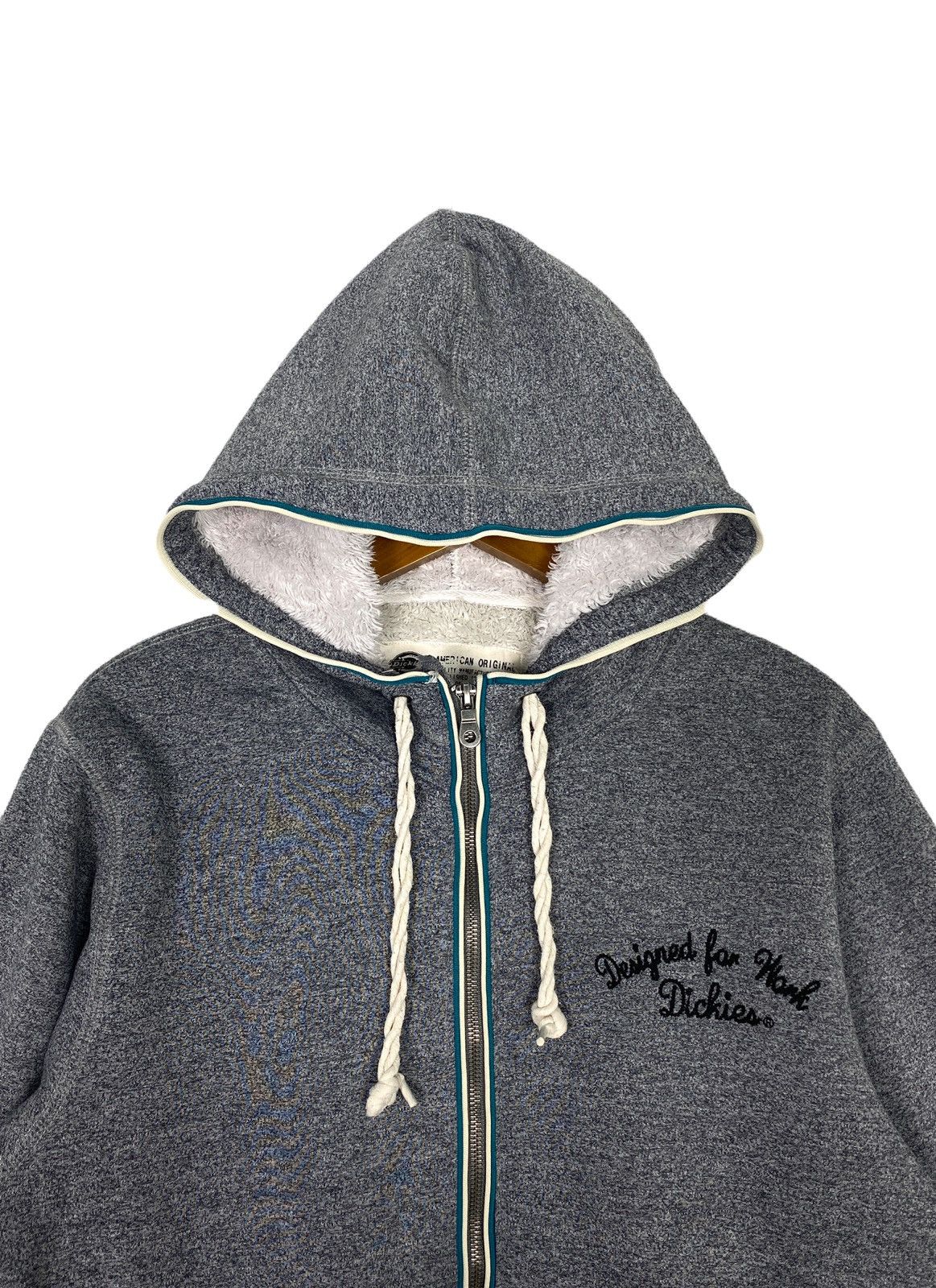 Dickies Rare Dickies Hoodie Workwear Embroider Small Logo Fur Inside Size US XL / EU 56 / 4 - 3 Thumbnail