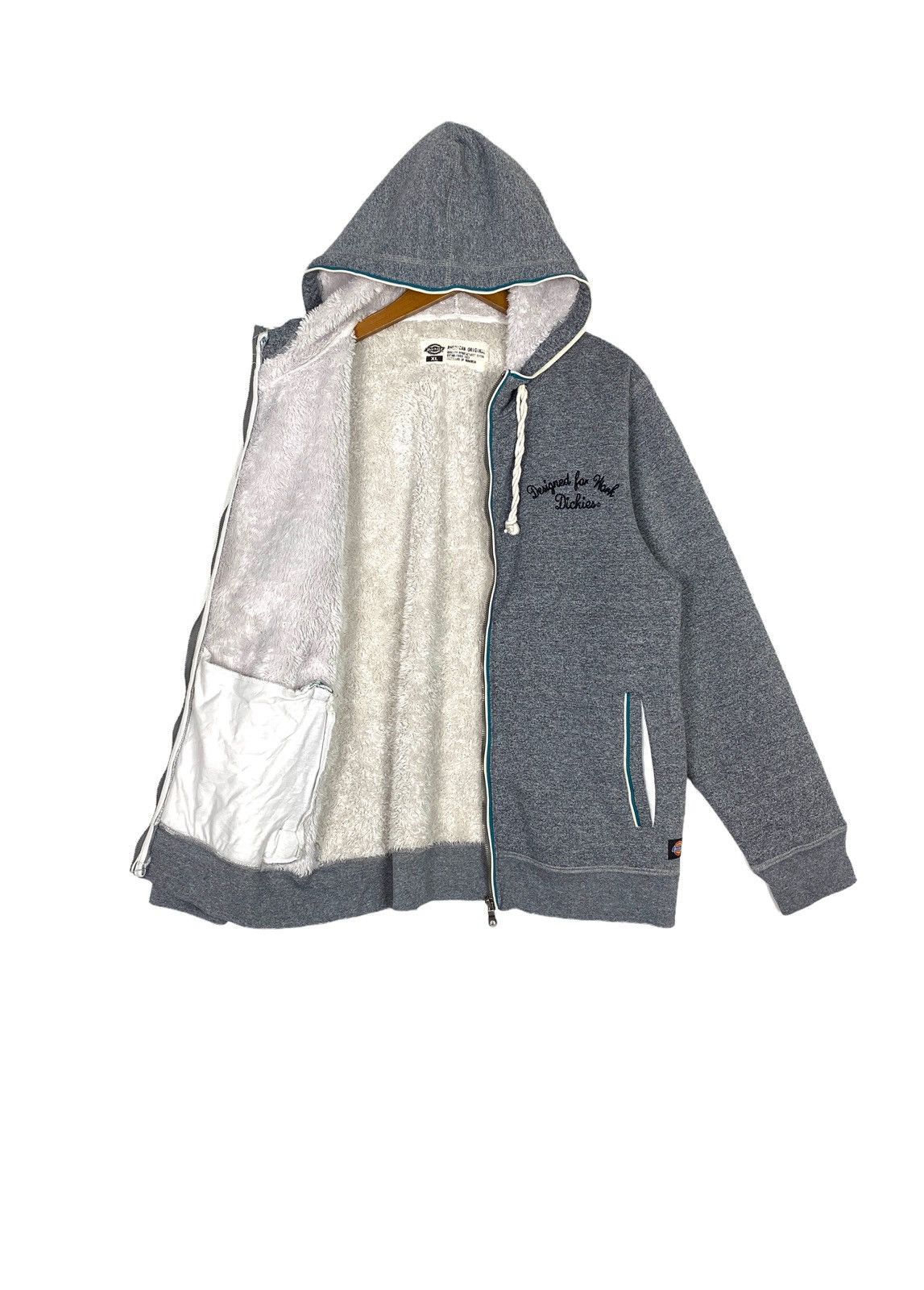 Dickies Rare Dickies Hoodie Workwear Embroider Small Logo Fur Inside Size US XL / EU 56 / 4 - 2 Thumbnail