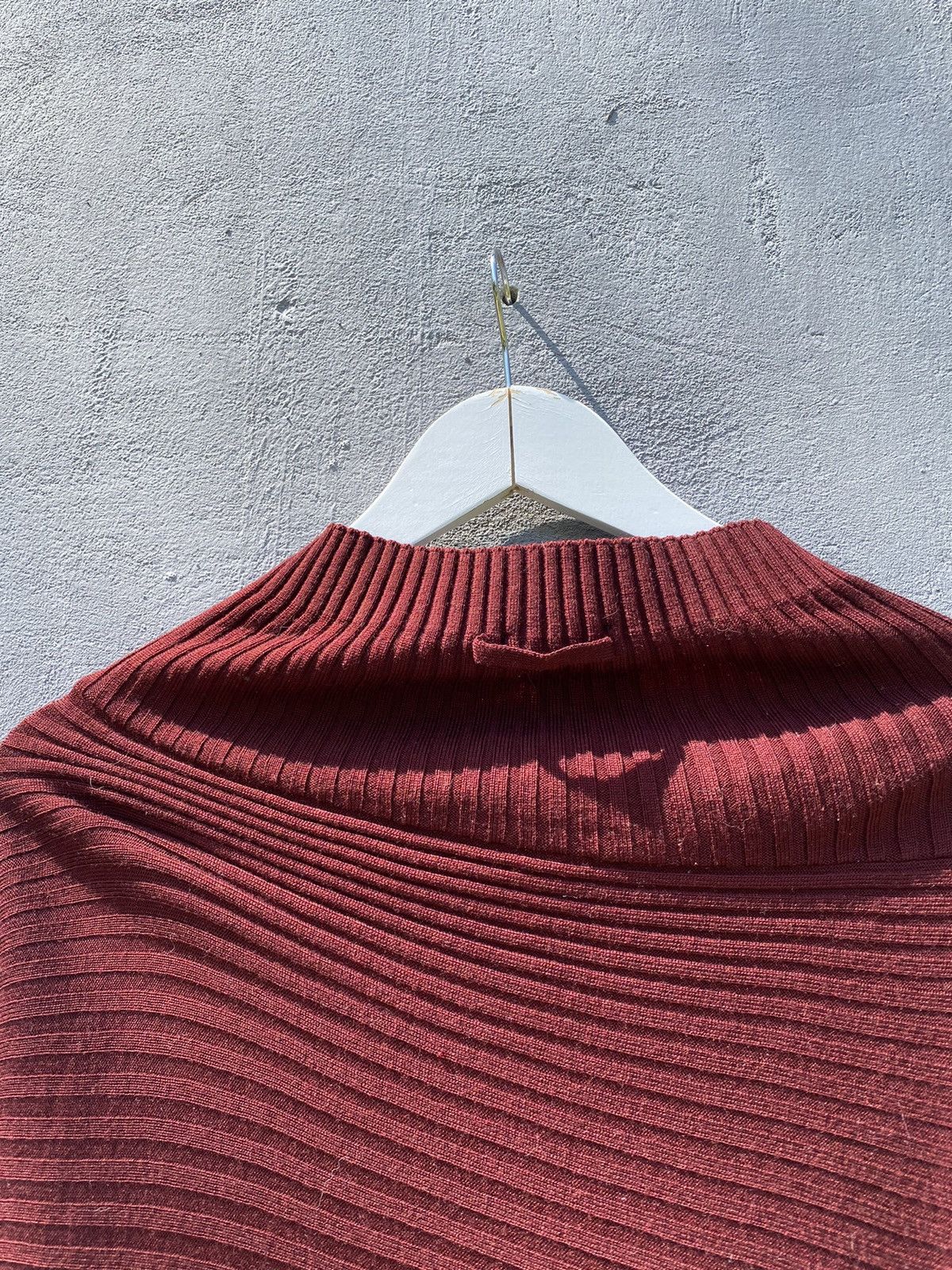 Jean Paul Gaultier JEAN PAUL GAULTIER Featherweight Ribbed Silk/Wool Poncho Size M / US 6-8 / IT 42-44 - 7 Thumbnail