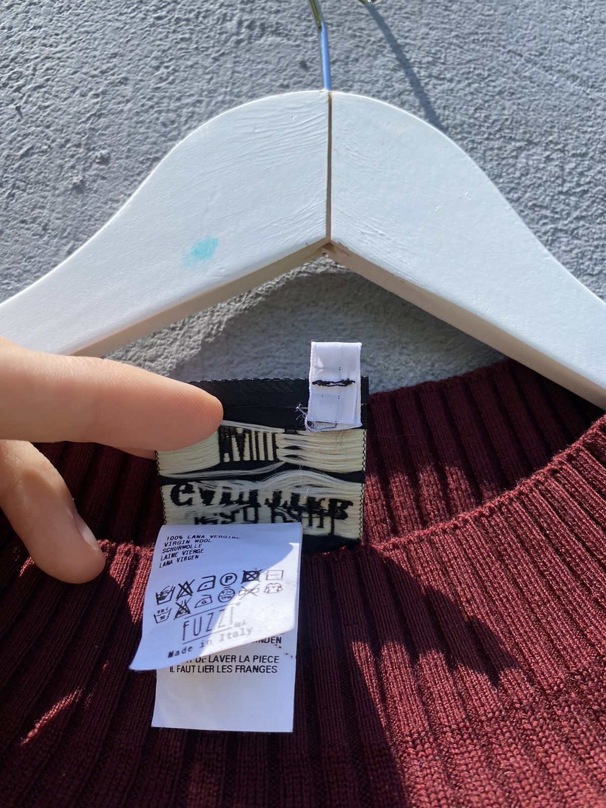 Jean Paul Gaultier JEAN PAUL GAULTIER Featherweight Ribbed Silk/Wool Poncho Size M / US 6-8 / IT 42-44 - 4 Thumbnail
