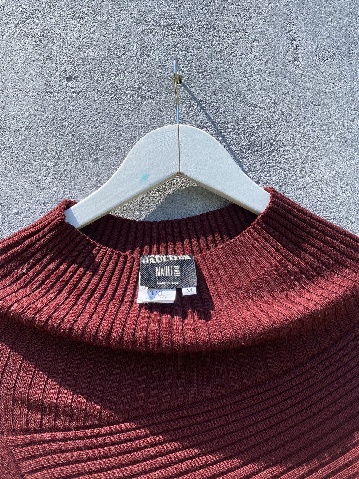 Jean Paul Gaultier JEAN PAUL GAULTIER Featherweight Ribbed Silk/Wool Poncho Size M / US 6-8 / IT 42-44 - 3 Thumbnail