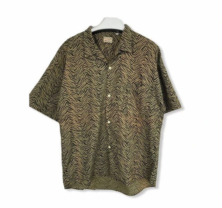 image of Vintagepassentiger Striped Inspired Kapital Button Up Shirt, Men's (Size Large)