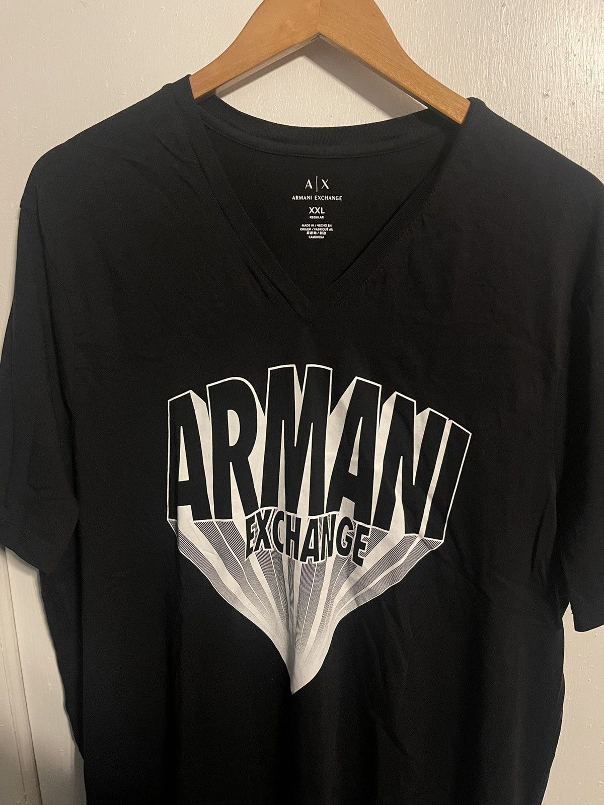 Armani Exchange Armani Exchange V Neck Tee Size US XXL / EU 58 / 5 - 2 Thumbnail
