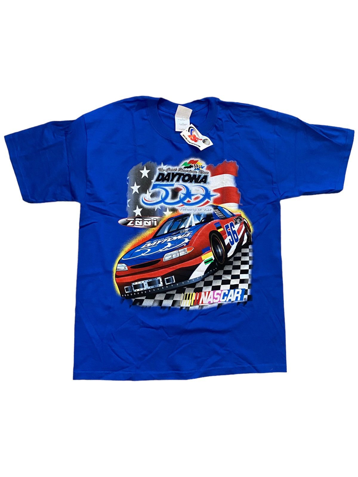 Rare Old Stock NASCAR Daytona 500 February 18th 2001 Tee